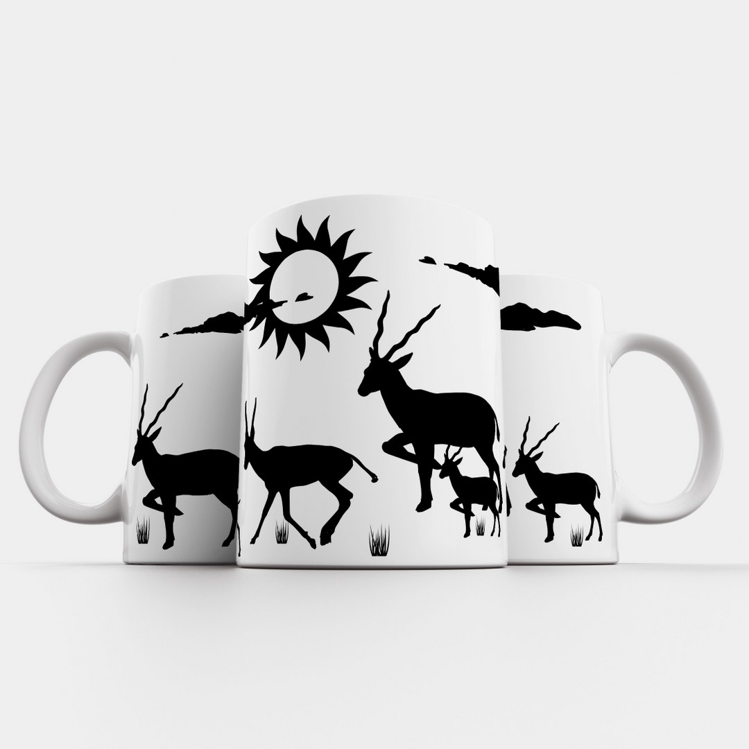 Matte Tasse „SAFARI“ | Wilde Tiermotive | Elegante Kollektion in Mattweiß – Bild 7
