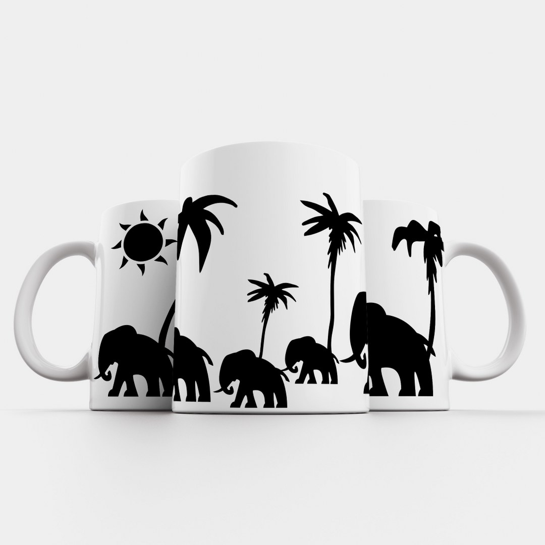 Matte Tasse „SAFARI“ | Wilde Tiermotive | Elegante Kollektion in Mattweiß – Bild 4