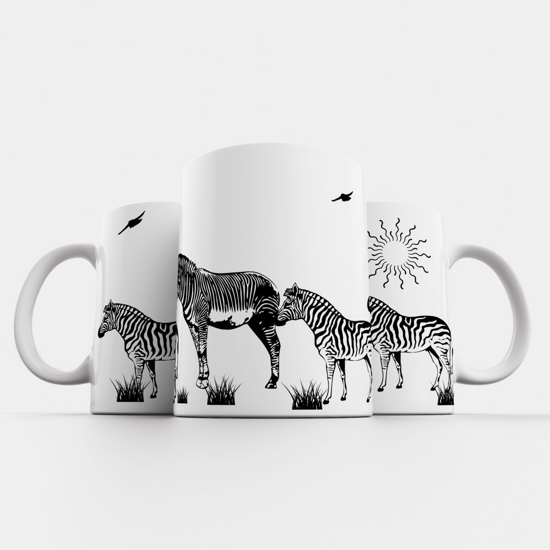 Matte Tasse „SAFARI“ | Wilde Tiermotive | Elegante Kollektion in Mattweiß – Bild 3