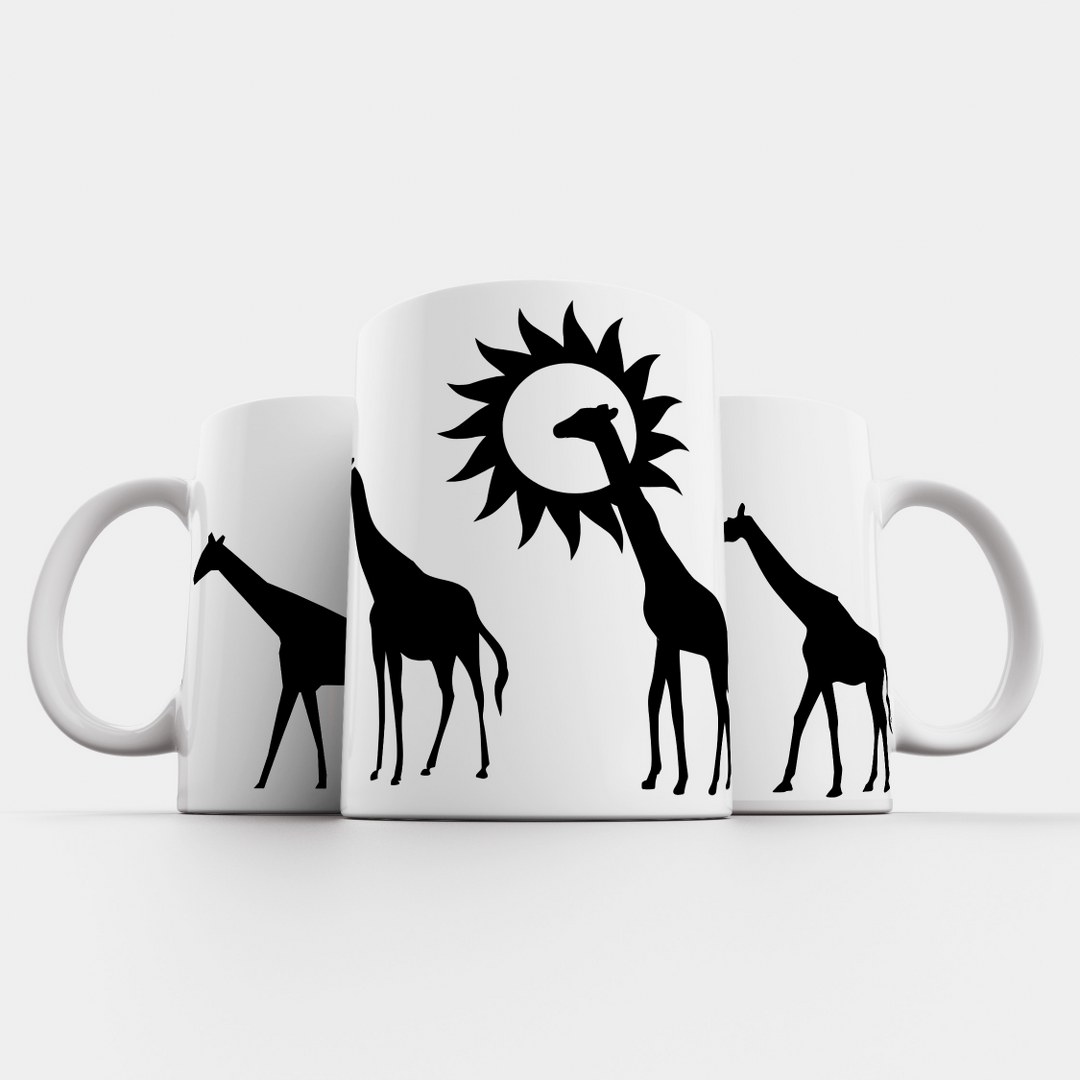 Matte Tasse „SAFARI“ | Wilde Tiermotive | Elegante Kollektion in Mattweiß – Bild 2