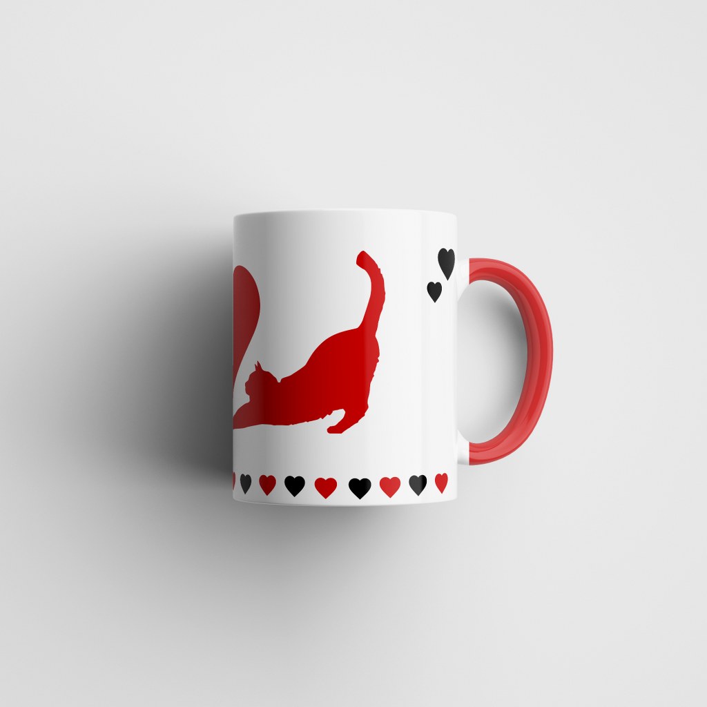 "Cats in Love" - bedruckte Tasse. Geschenk für Verliebte. – Bild 6