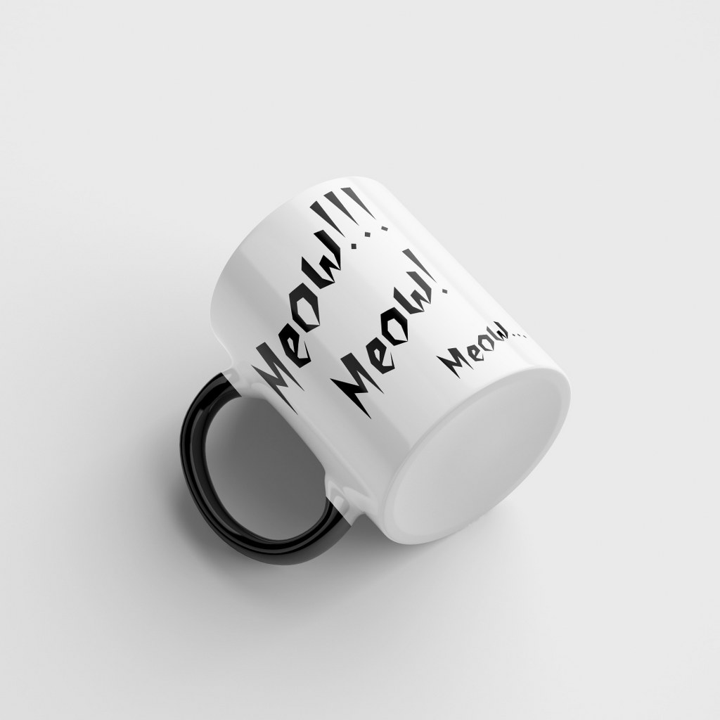 „Miau!“ – Tasse mit lustiger Katze für Katzenliebhaber – Bild 6