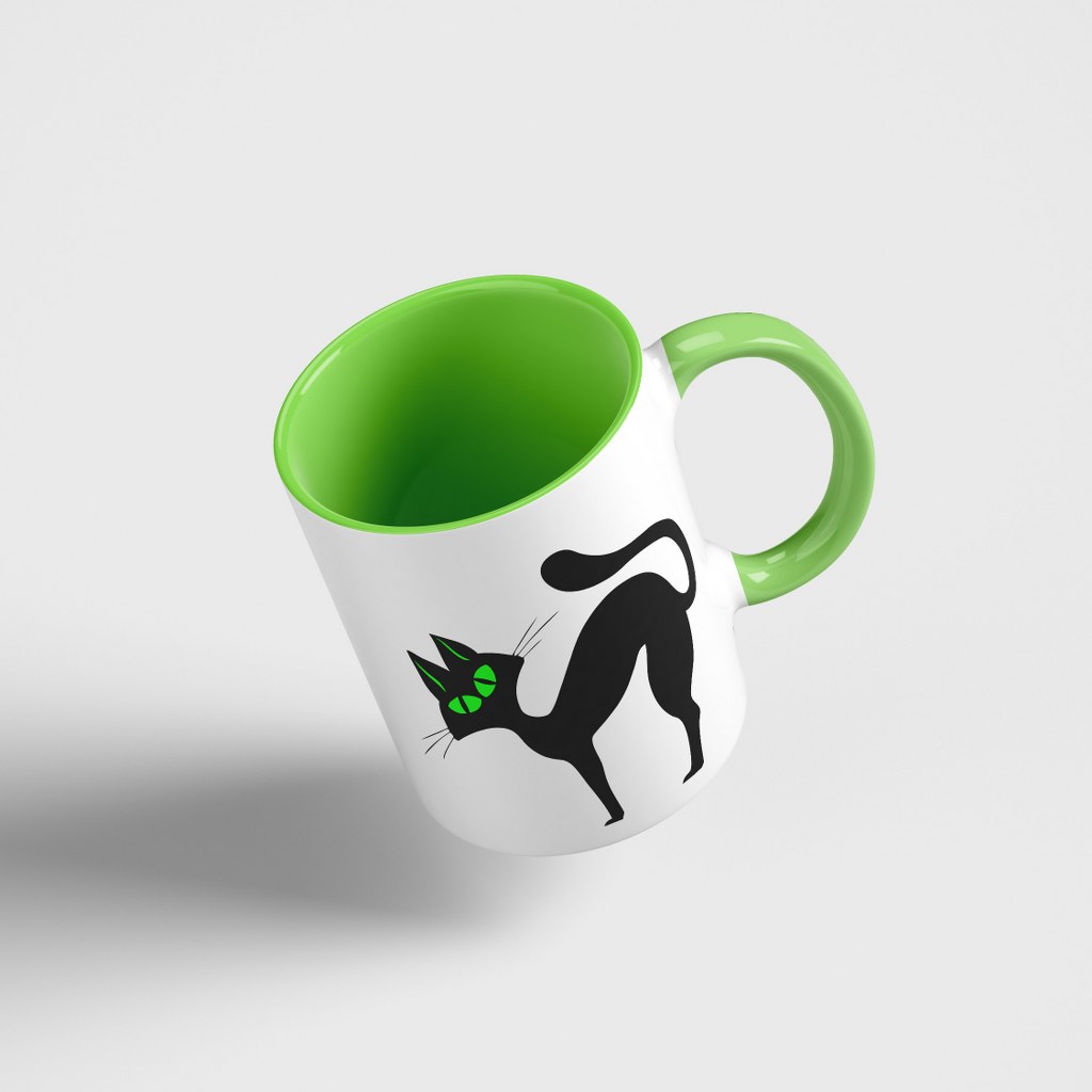 „Miau!“ – Tasse mit lustiger Katze für Katzenliebhaber – Bild 2