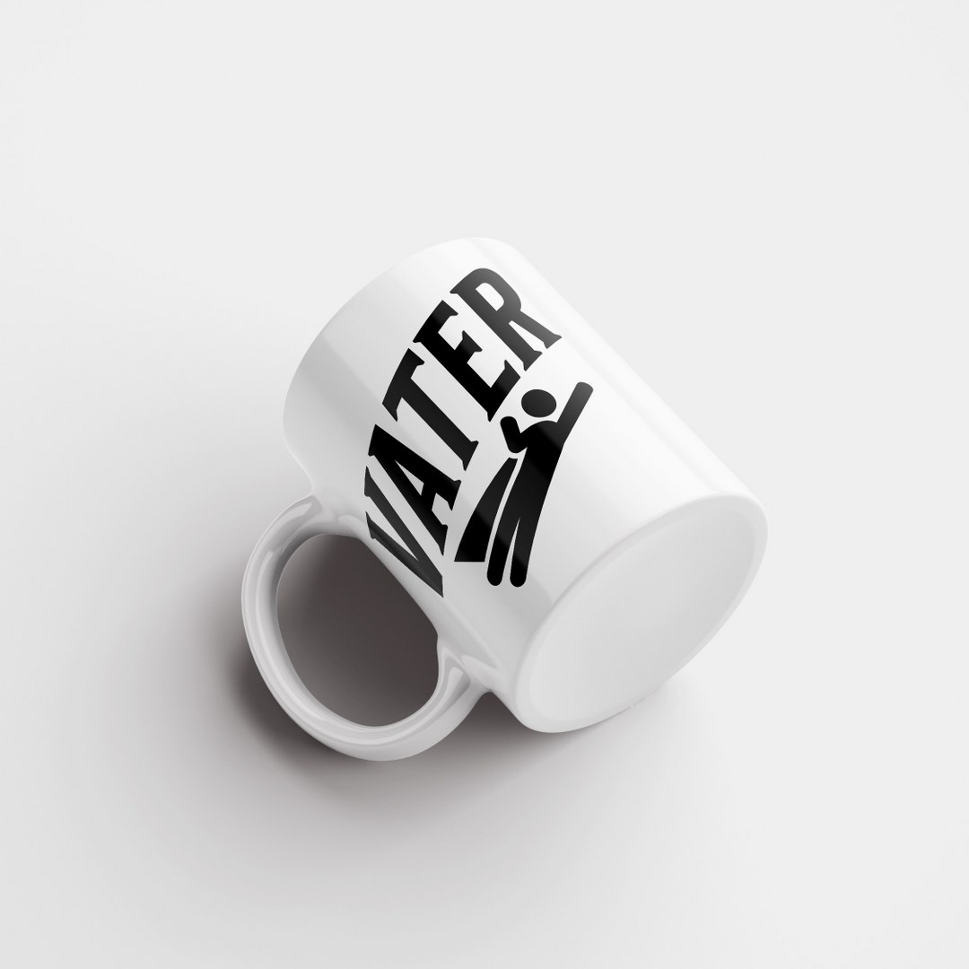 Personalisierte Tasse mit Namen „Super Vater“ – Geschenk für Papa – Bild 3