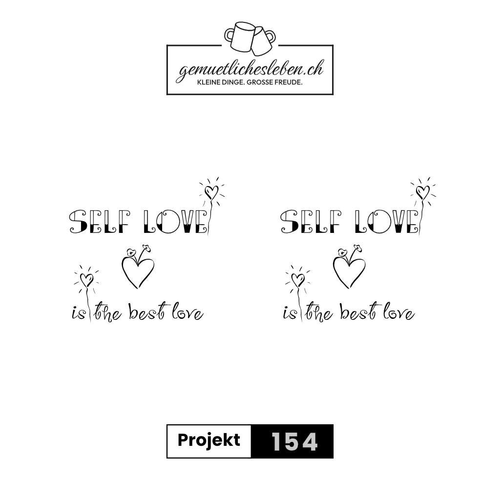 "Self love" - Matte weiße Tasse mit positivem Spruch. – Bild 4