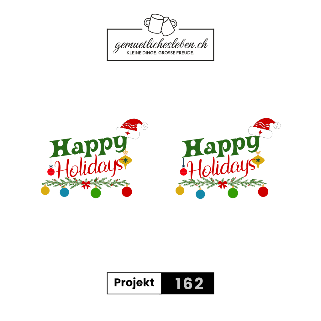 Weihnachtstasse – Happy Holidays – bunte Tasse mit festlichem Motiv – Bild 4