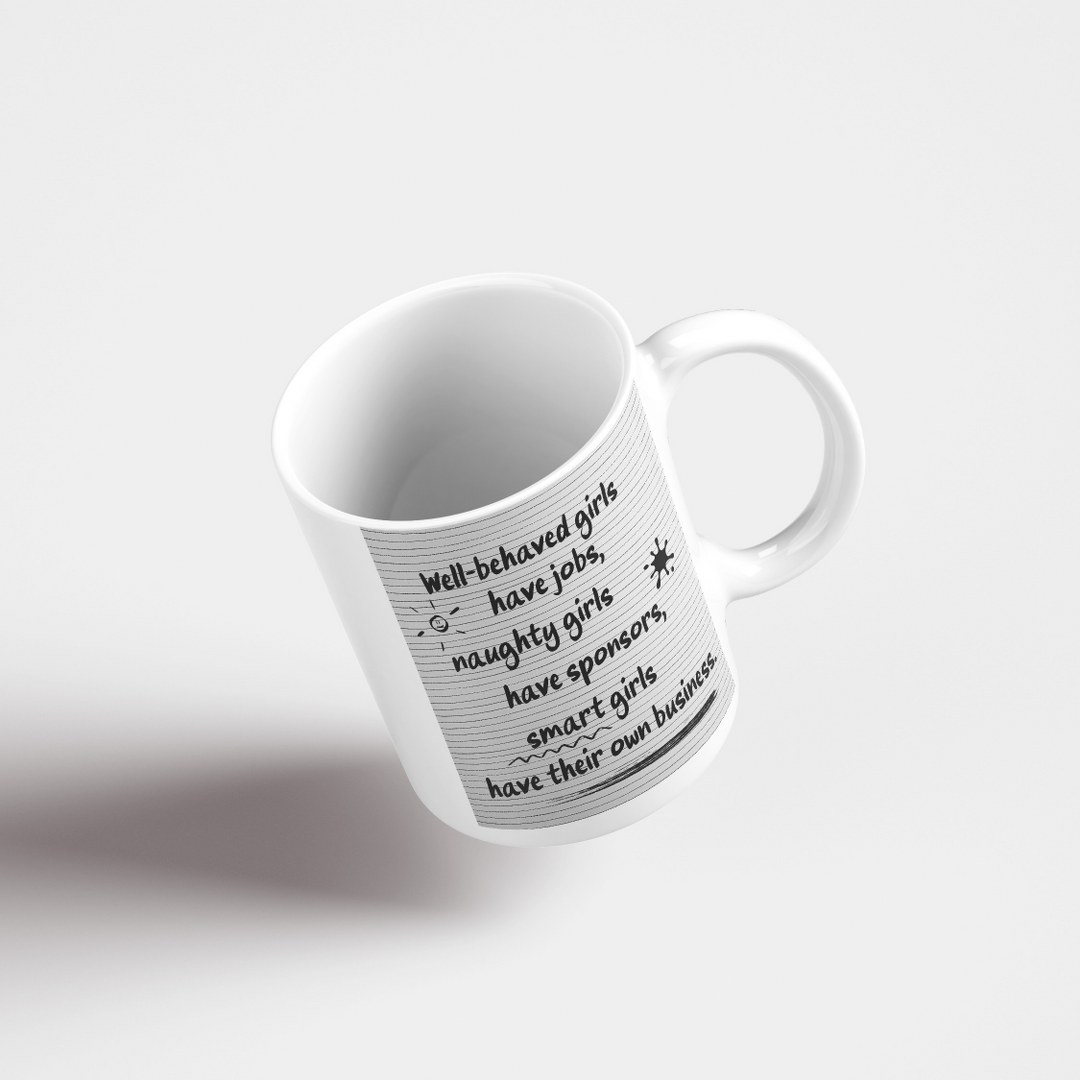 "Smart girls" - Tasse mit lustigem Spruch – Bild 2