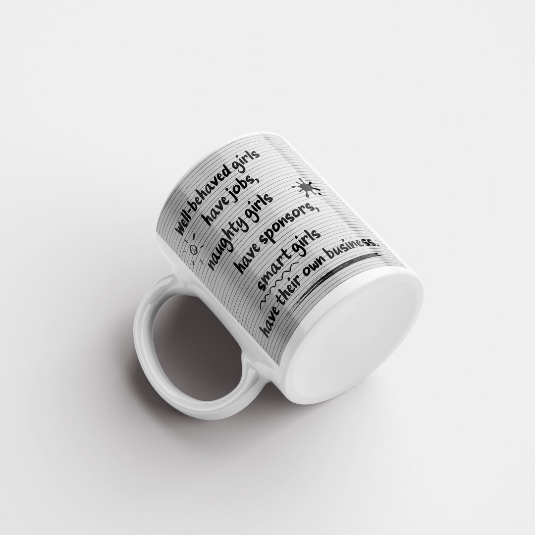 "Smart girls" - Tasse mit lustigem Spruch – Bild 3