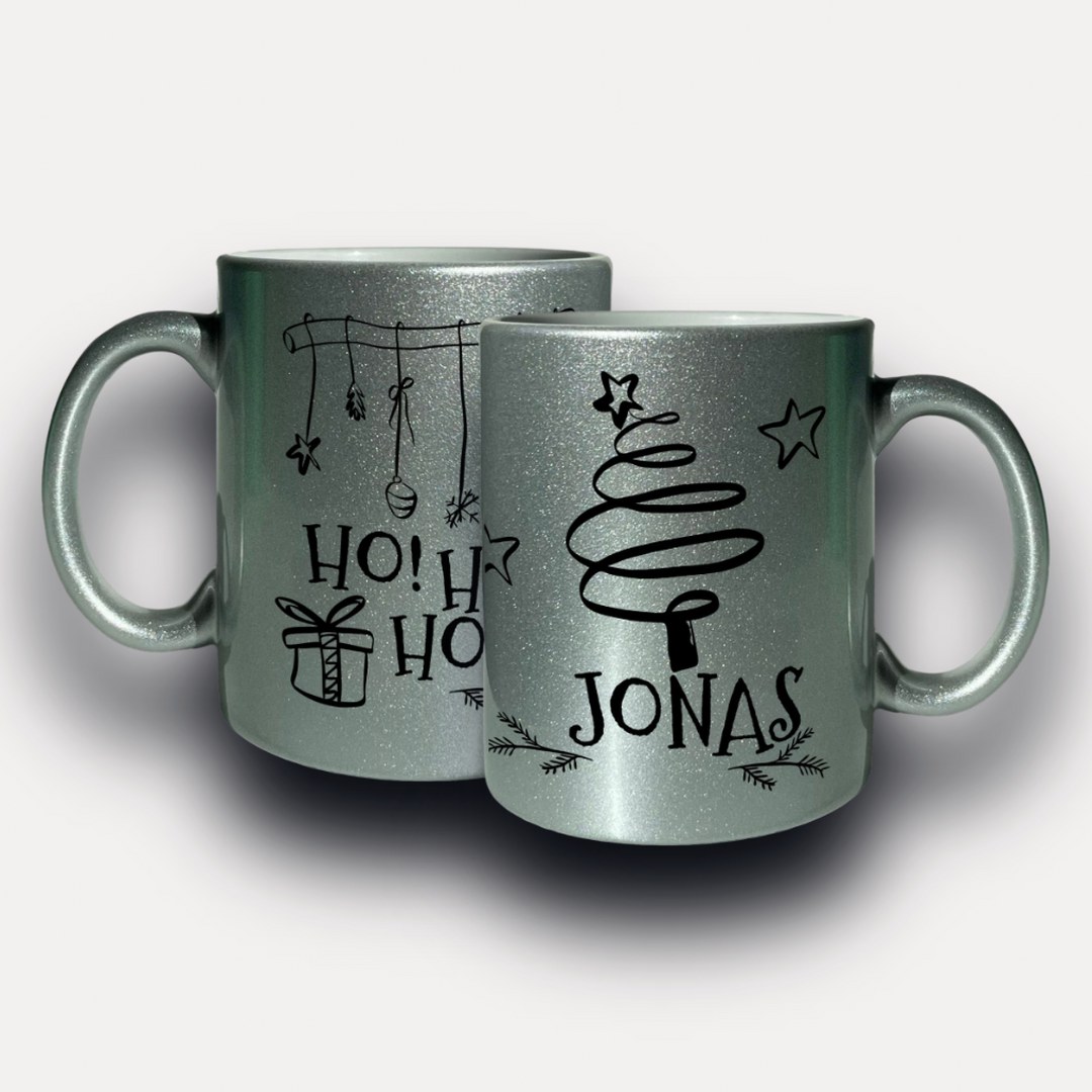 Personalisierte Weihnachtstasse „Ho! Ho! Ho!“ – mit Namen – stilvolles Geschenk zur Weihnachtszeit – Bild 4