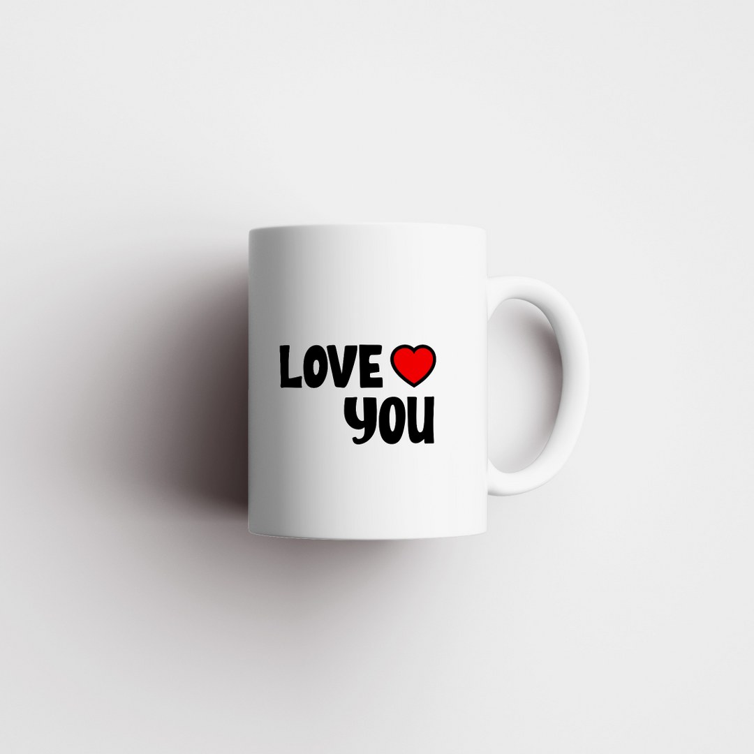 Tasse "Love You" mit Herz – Perfektes Geschenk für Valentinstag, Jubiläum und andere besondere Anlässe. – Bild 4