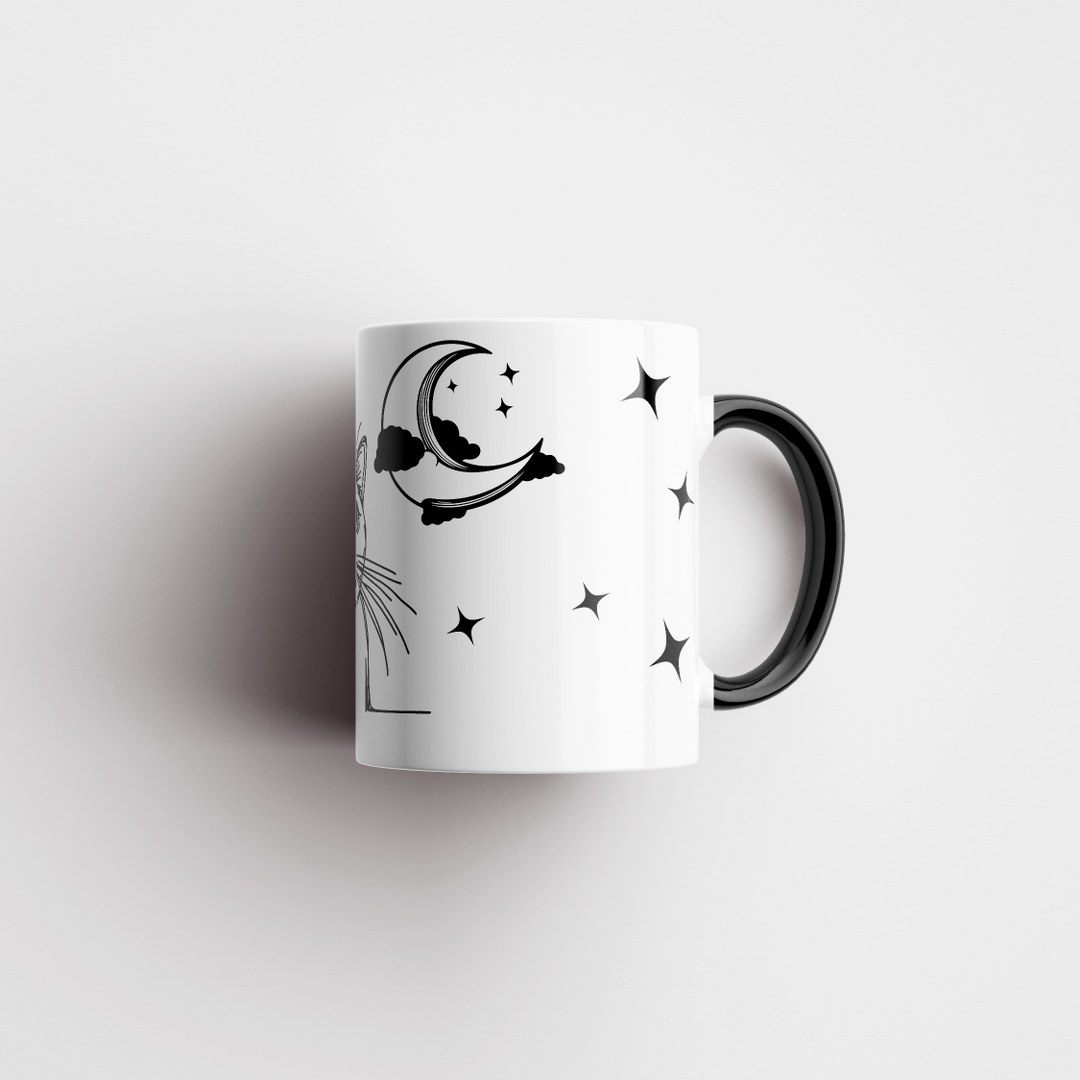 Katzen-Tasse „Sternennacht“ – Verträumtes Design für Katzenliebhaber – Bild 6