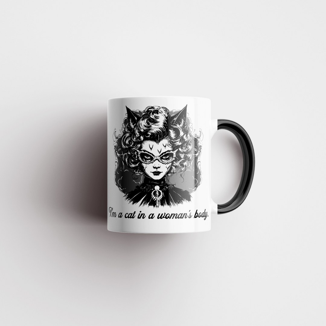 Tasse mit lustigem Spruch – Geschenkidee für Katzenliebhaberinnen – Bild 4