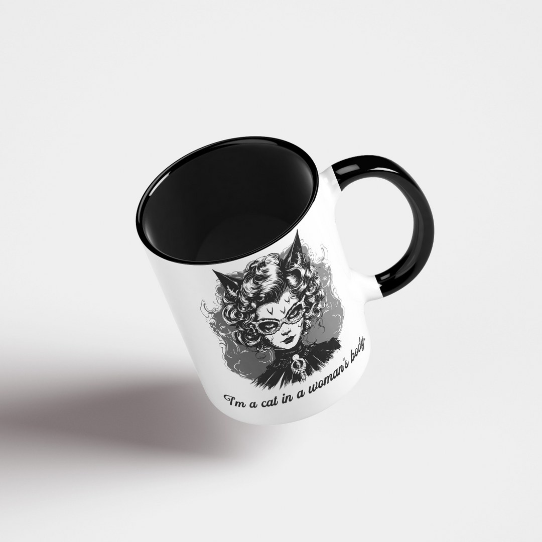 Tasse mit lustigem Spruch – Geschenkidee für Katzenliebhaberinnen – Bild 5