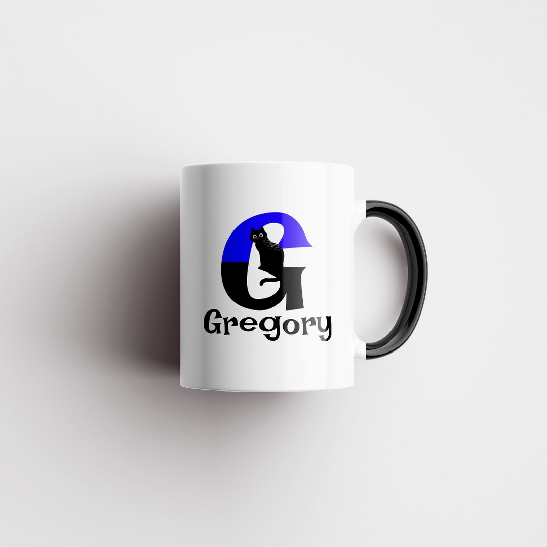 Personalisierte Tasse mit Namen und Buchstaben – lustige Katzentasse – Bild 4
