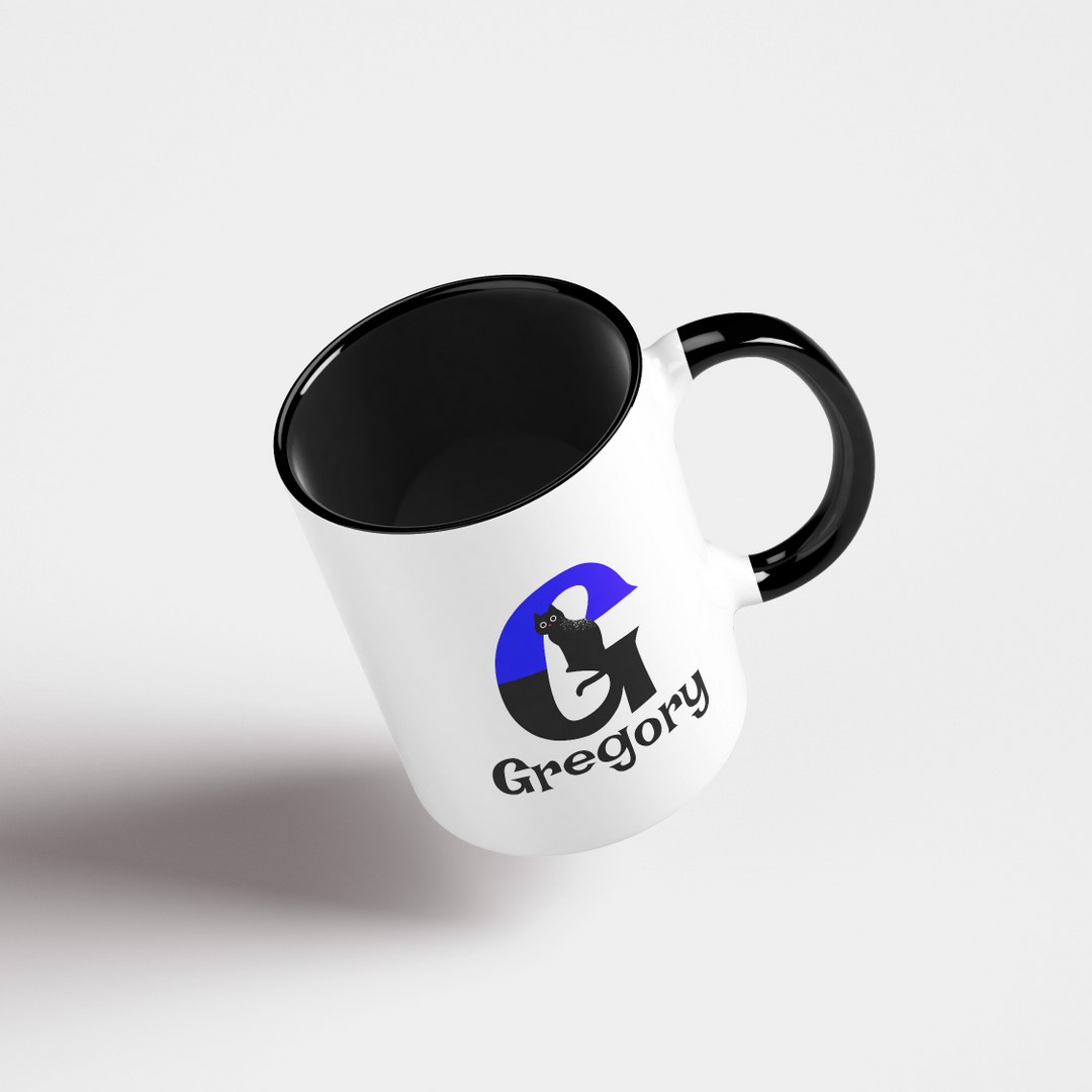 Personalisierte Tasse mit Namen und Buchstaben – lustige Katzentasse – Bild 5
