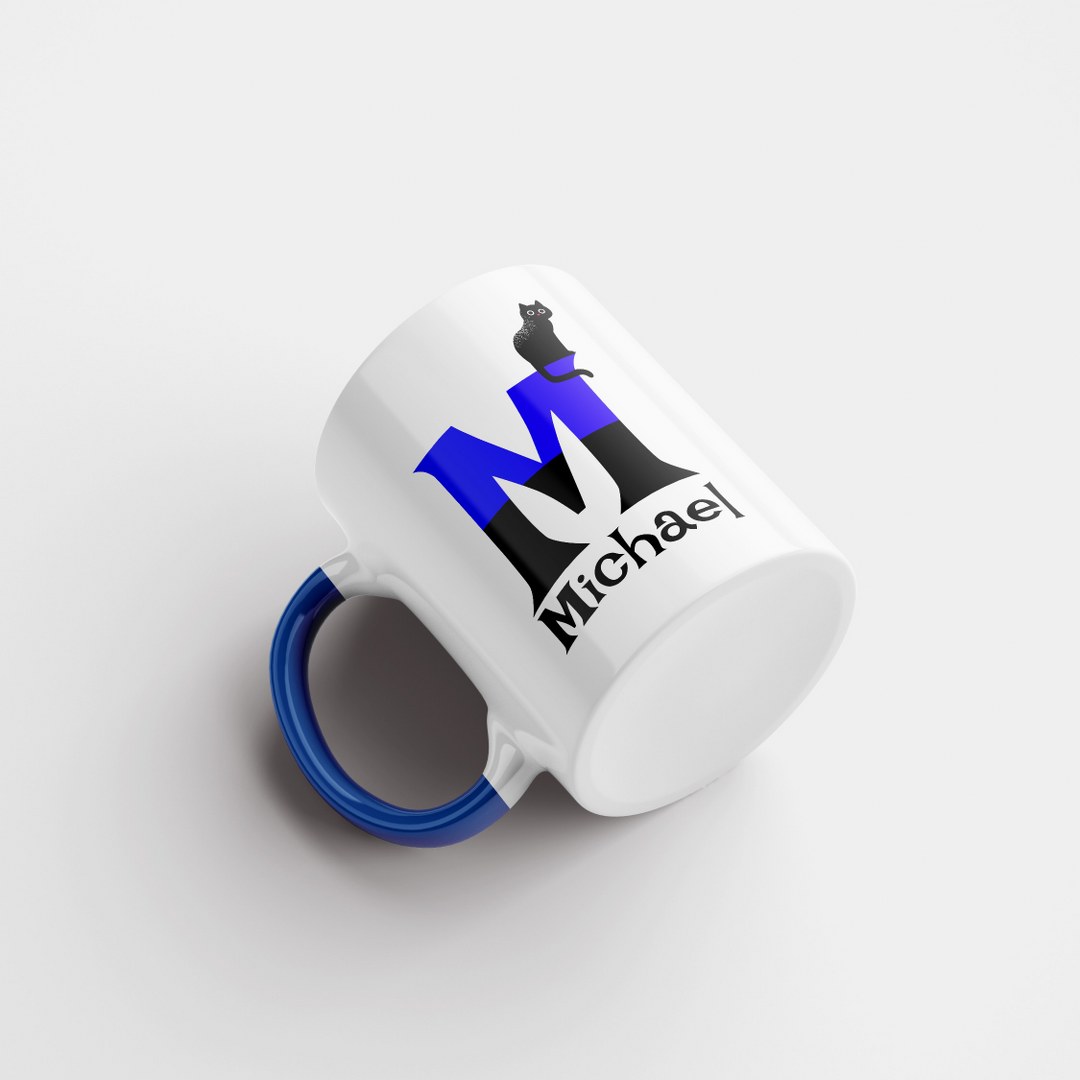Personalisierte Tasse mit Namen und Buchstaben – lustige Katzentasse – Bild 9
