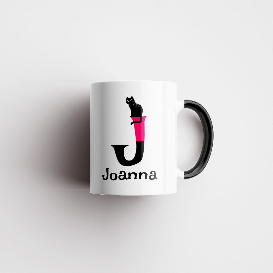 Personalisierte Katzentasse mit Namen und Buchstaben – Geschenk für Katzenliebhaberinnen – Bild 7