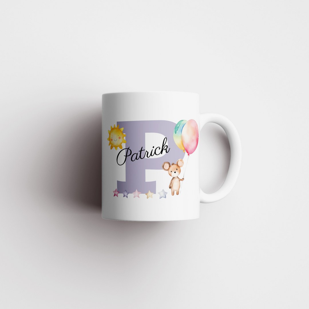 Personalisierte Tasse mit Namen und Buchstaben –Persönliches Geschenk für Jungen – Bild 7