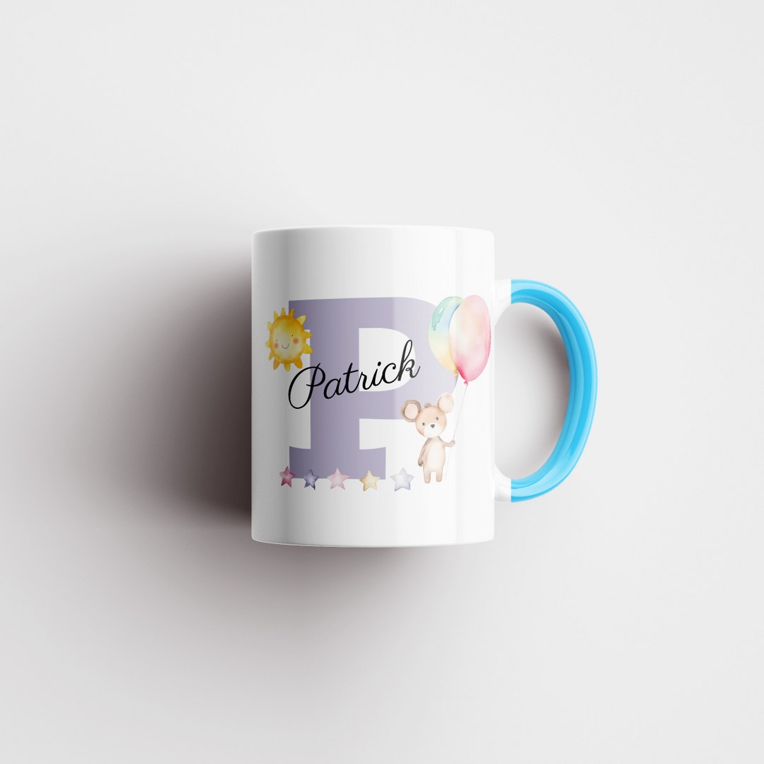Personalisierte Tasse mit Namen und Buchstaben –Persönliches Geschenk für Jungen – Bild 10