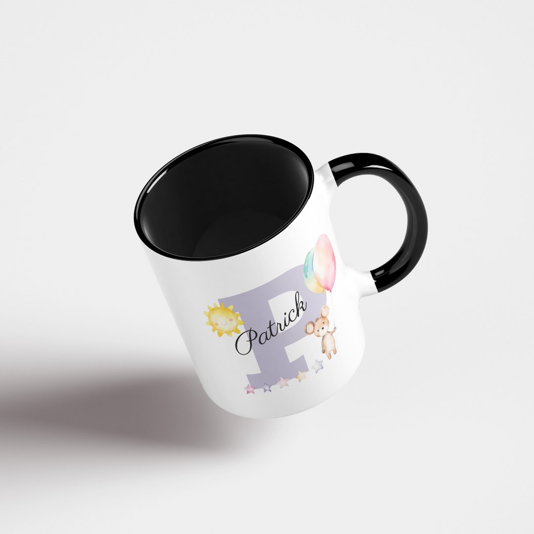Personalisierte Tasse mit Namen und Buchstaben –Persönliches Geschenk für Jungen – Bild 5