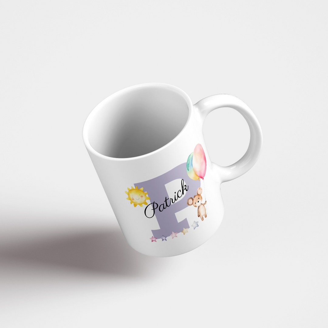 Personalisierte Tasse mit Namen und Buchstaben –Persönliches Geschenk für Jungen – Bild 8