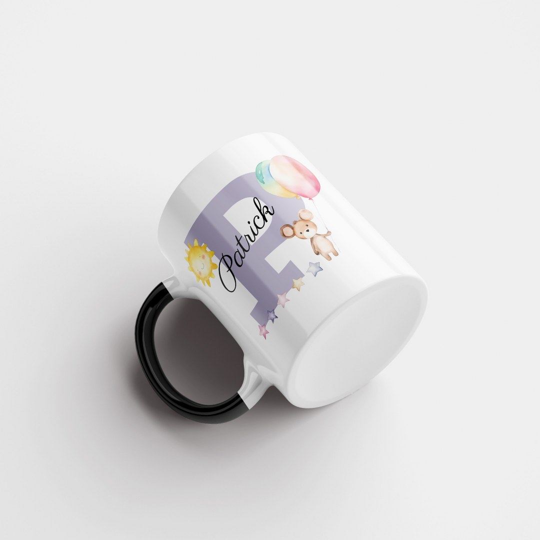 Personalisierte Tasse mit Namen und Buchstaben –Persönliches Geschenk für Jungen – Bild 6