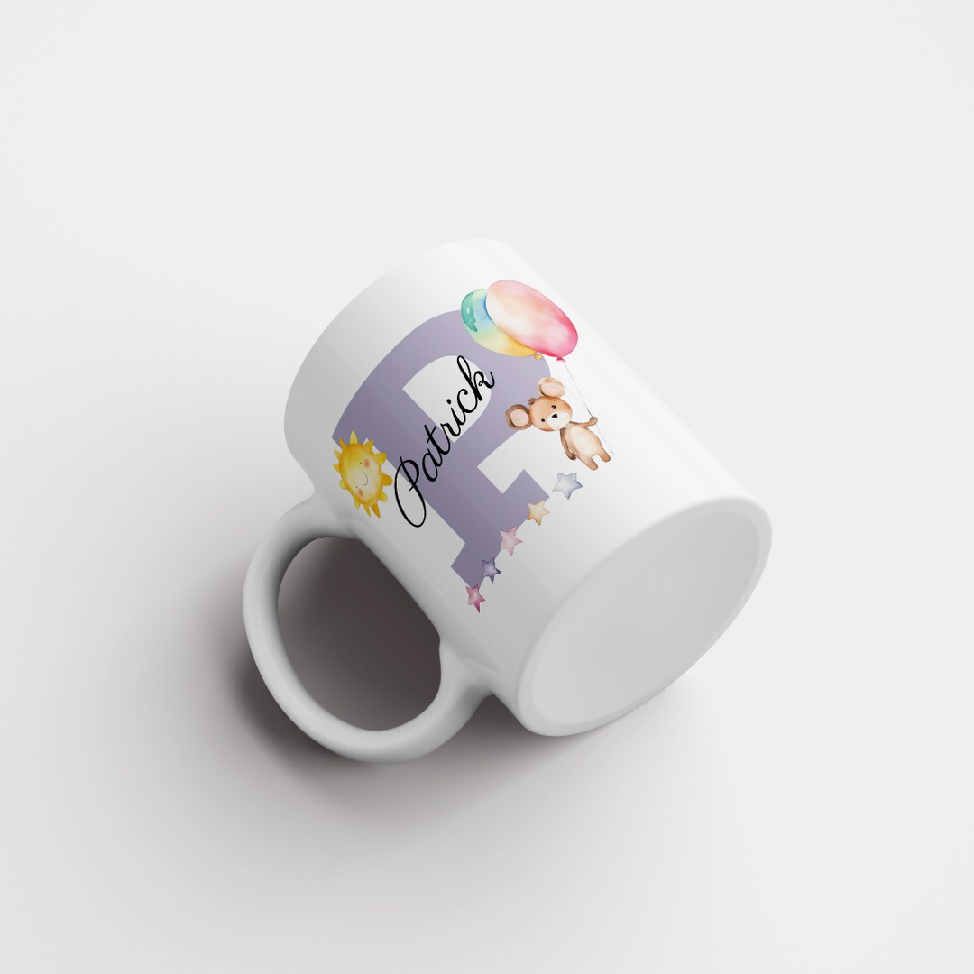 Personalisierte Tasse mit Namen und Buchstaben –Persönliches Geschenk für Jungen – Bild 9