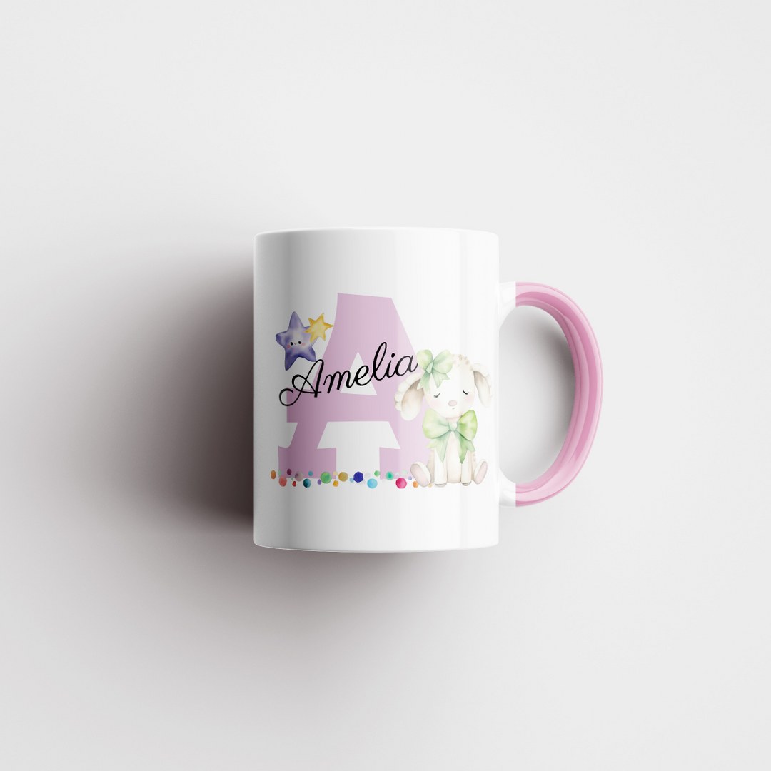 Personalisierte Tasse mit Namen und Buchstaben – Liebevolles Geschenk für Mädchen – Bild 13