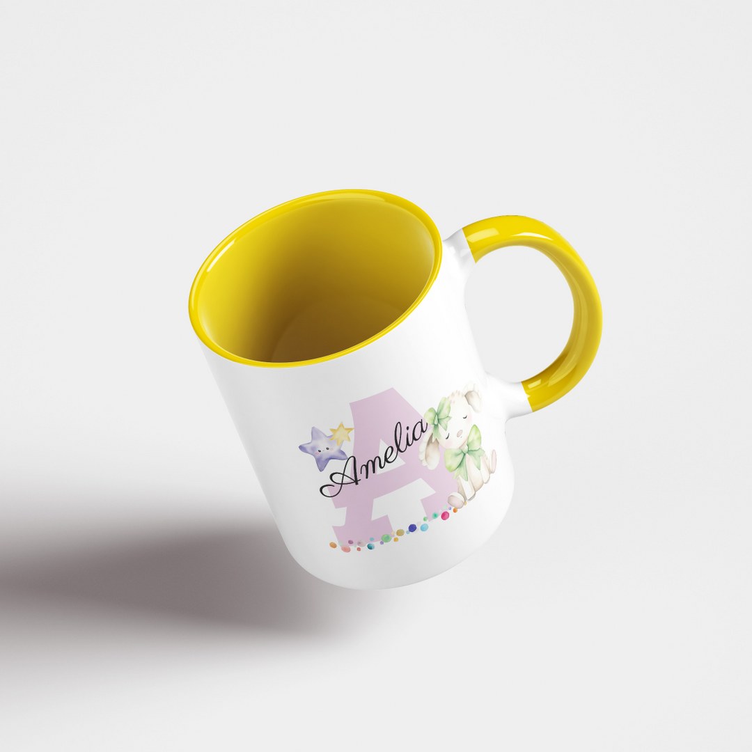 Personalisierte Tasse mit Namen und Buchstaben – Liebevolles Geschenk für Mädchen – Bild 8