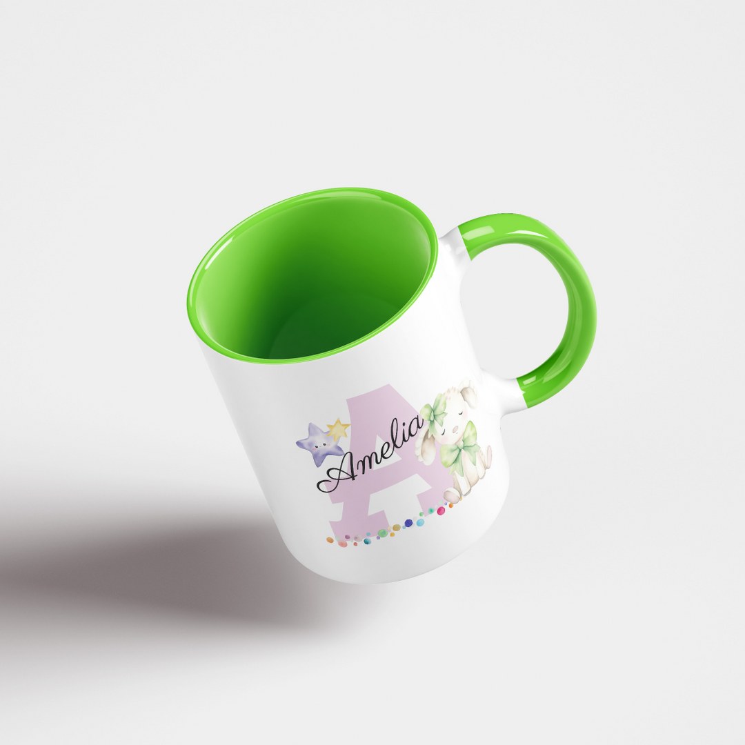 Personalisierte Tasse mit Namen und Buchstaben – Liebevolles Geschenk für Mädchen – Bild 11