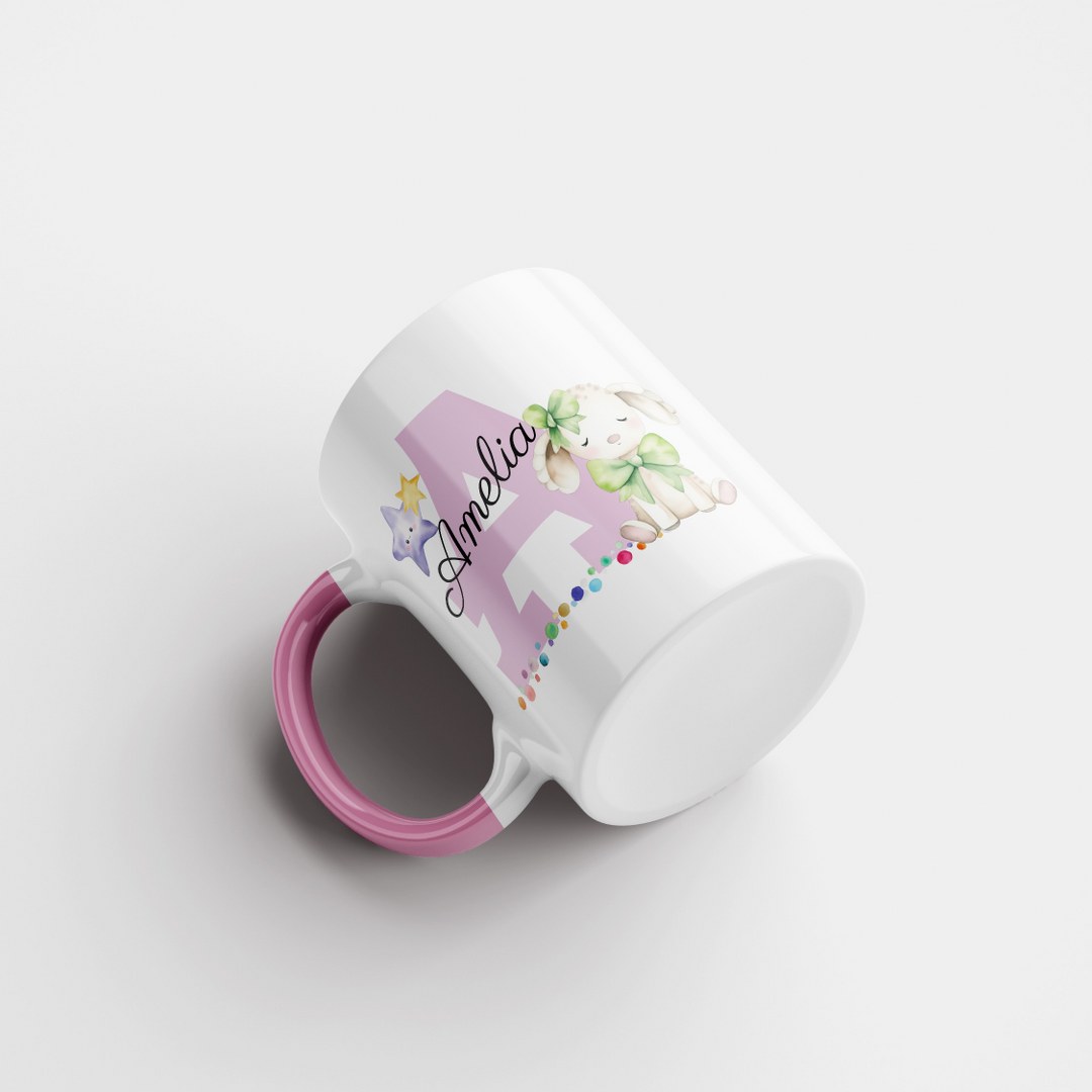 Personalisierte Tasse mit Namen und Buchstaben – Liebevolles Geschenk für Mädchen – Bild 15