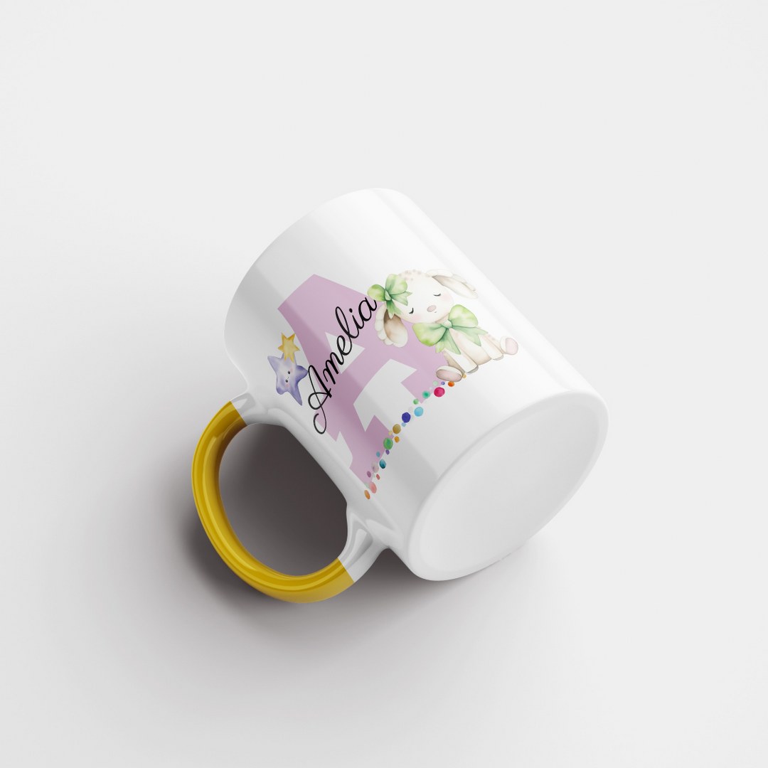 Personalisierte Tasse mit Namen und Buchstaben – Liebevolles Geschenk für Mädchen – Bild 9