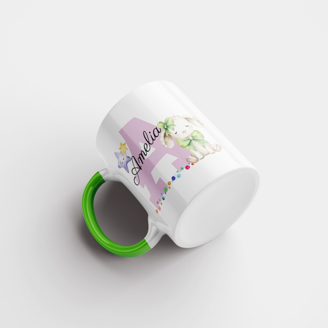 Personalisierte Tasse mit Namen und Buchstaben – Liebevolles Geschenk für Mädchen – Bild 12