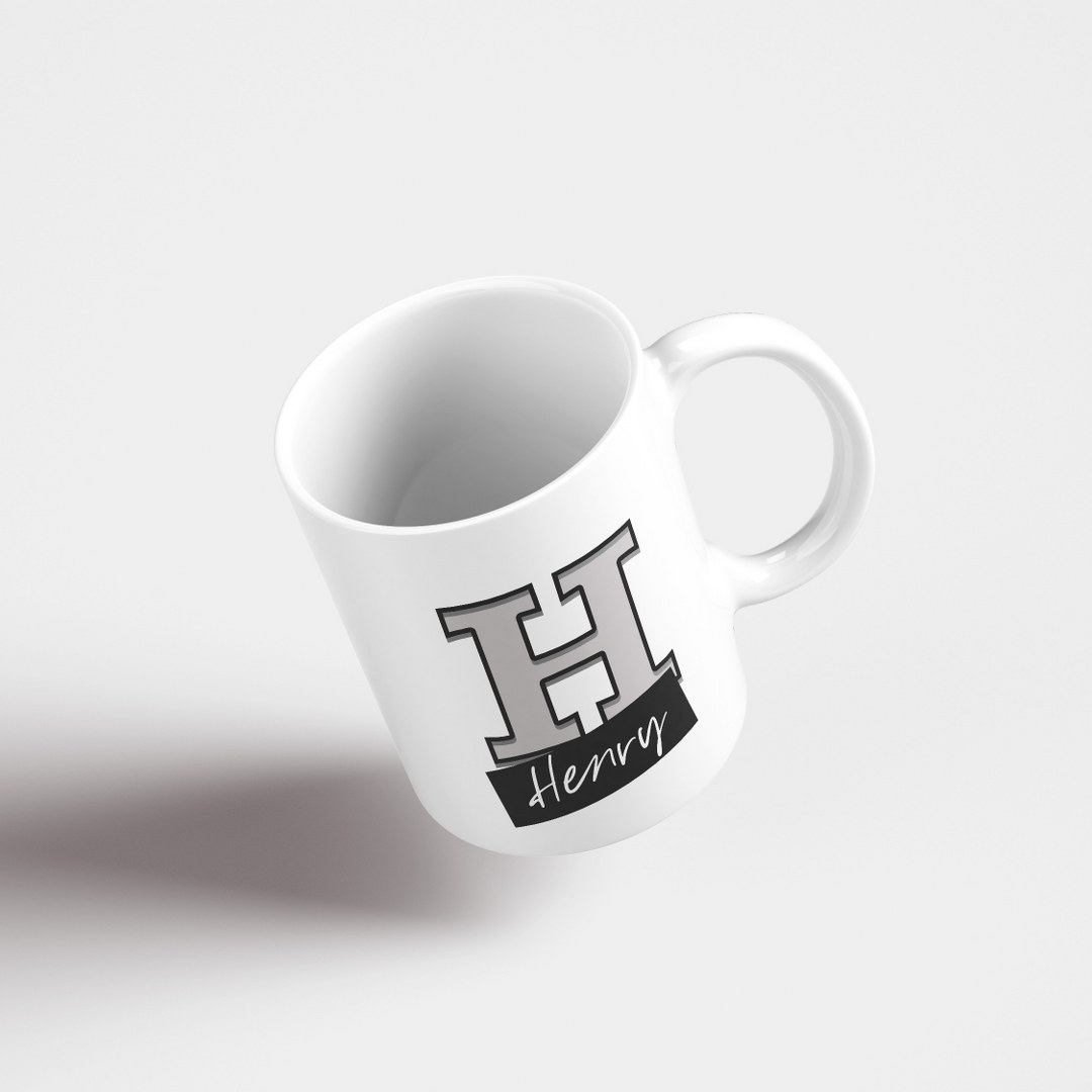 Personalisierte Tasse mit Namen und Buchstaben – Stilvolles Geschenk für Männer – Bild 2