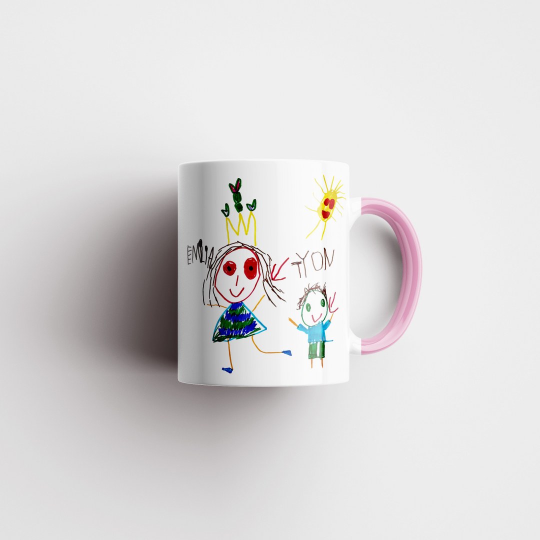 Personalisierte Tasse mit Kinderzeichnung – Emotionales Geschenk mit eigener Zeichnung – Bild 16