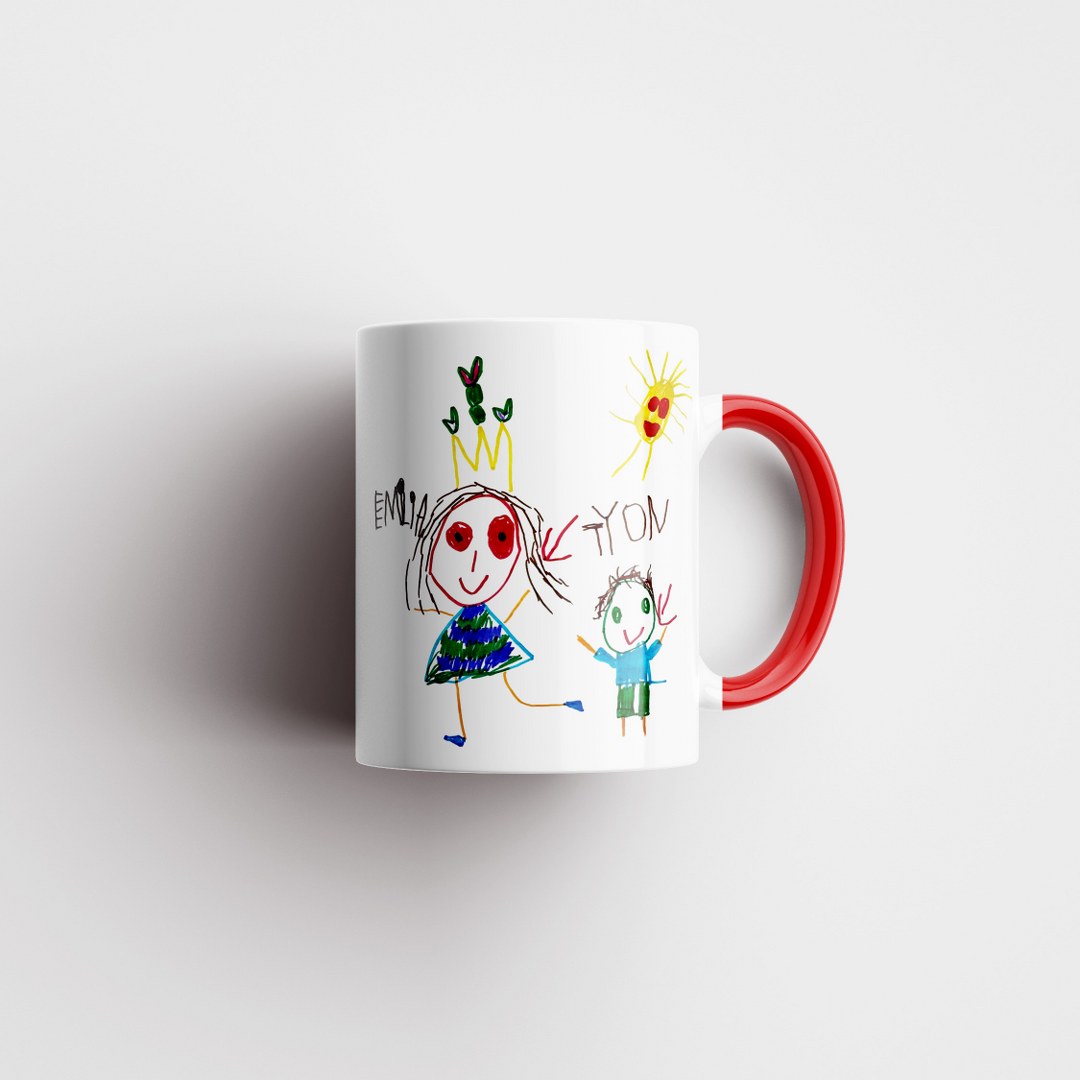 Personalisierte Tasse mit Kinderzeichnung – Emotionales Geschenk mit eigener Zeichnung – Bild 19