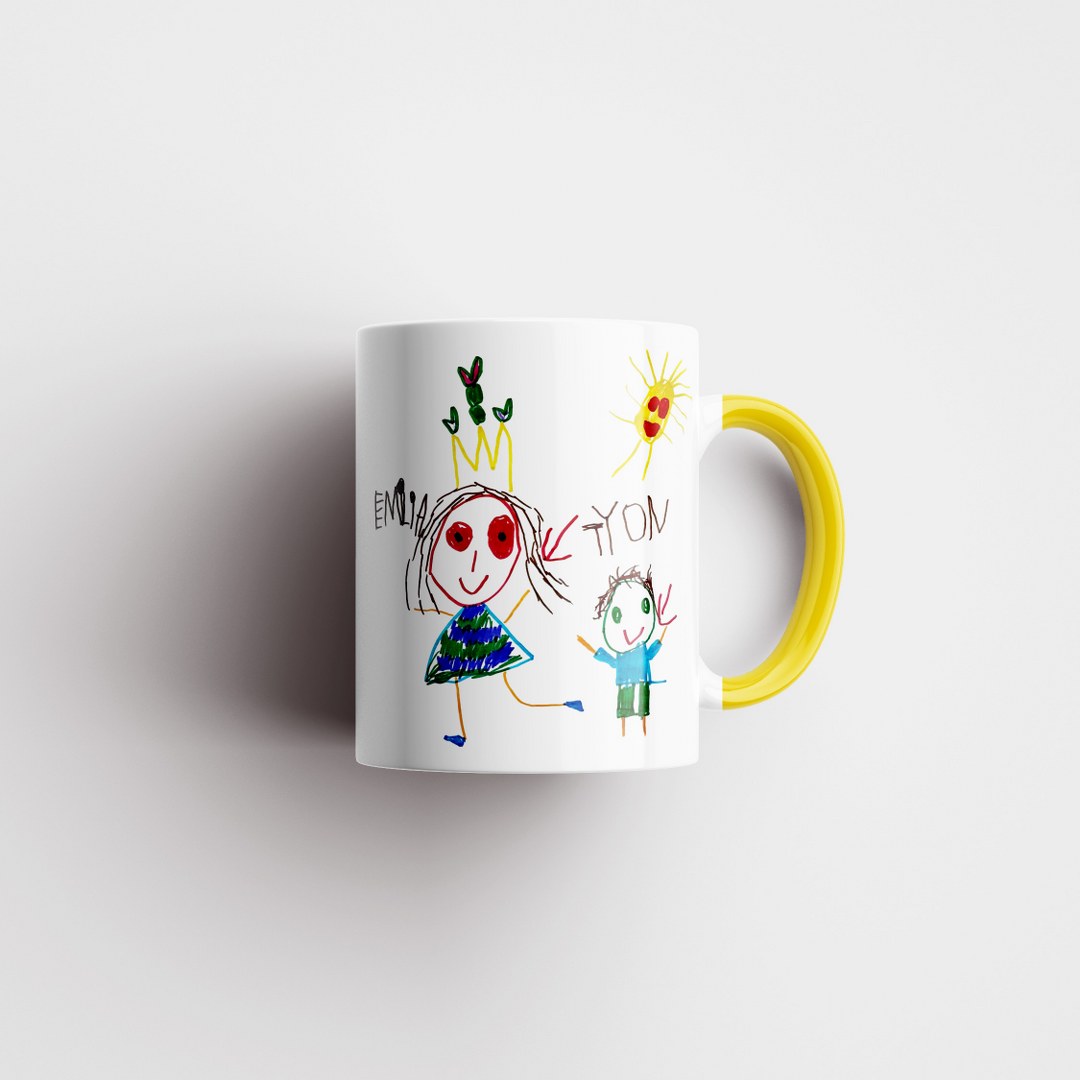 Personalisierte Tasse mit Kinderzeichnung – Emotionales Geschenk mit eigener Zeichnung – Bild 22