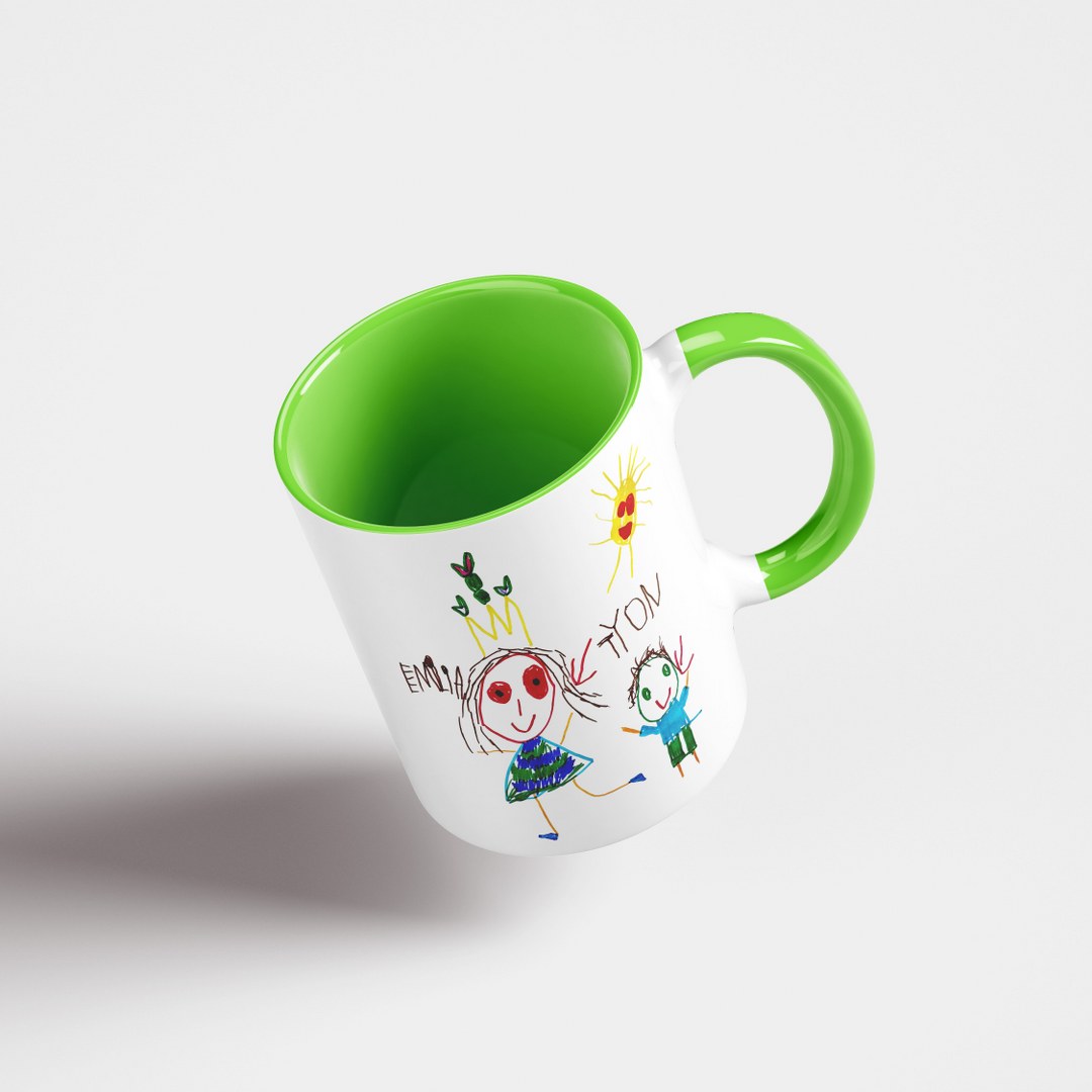 Personalisierte Tasse mit Kinderzeichnung – Emotionales Geschenk mit eigener Zeichnung – Bild 11