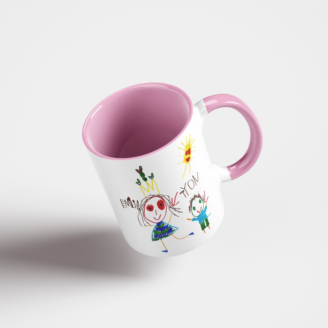 Personalisierte Tasse mit Kinderzeichnung – Emotionales Geschenk mit eigener Zeichnung – Bild 17