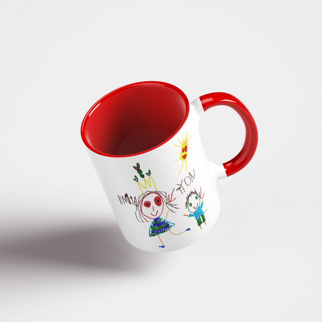 Personalisierte Tasse mit Kinderzeichnung – Emotionales Geschenk mit eigener Zeichnung – Bild 20