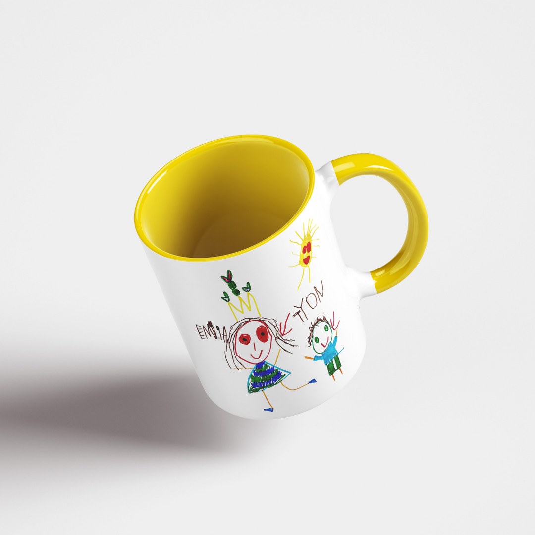 Personalisierte Tasse mit Kinderzeichnung – Emotionales Geschenk mit eigener Zeichnung – Bild 23