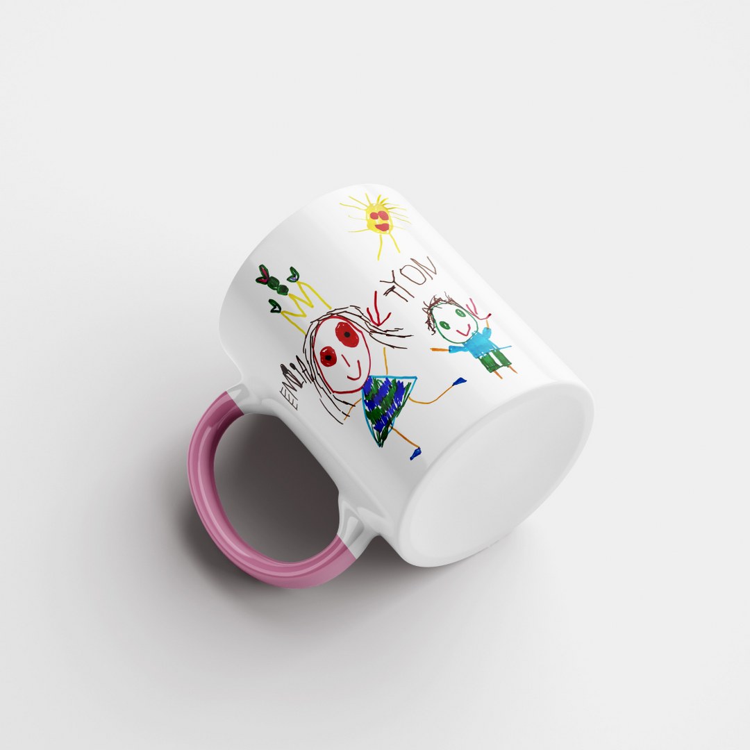 Personalisierte Tasse mit Kinderzeichnung – Emotionales Geschenk mit eigener Zeichnung – Bild 18