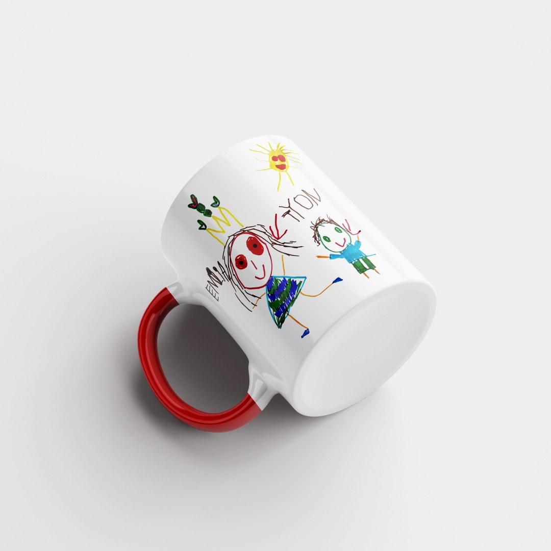 Personalisierte Tasse mit Kinderzeichnung – Emotionales Geschenk mit eigener Zeichnung – Bild 21