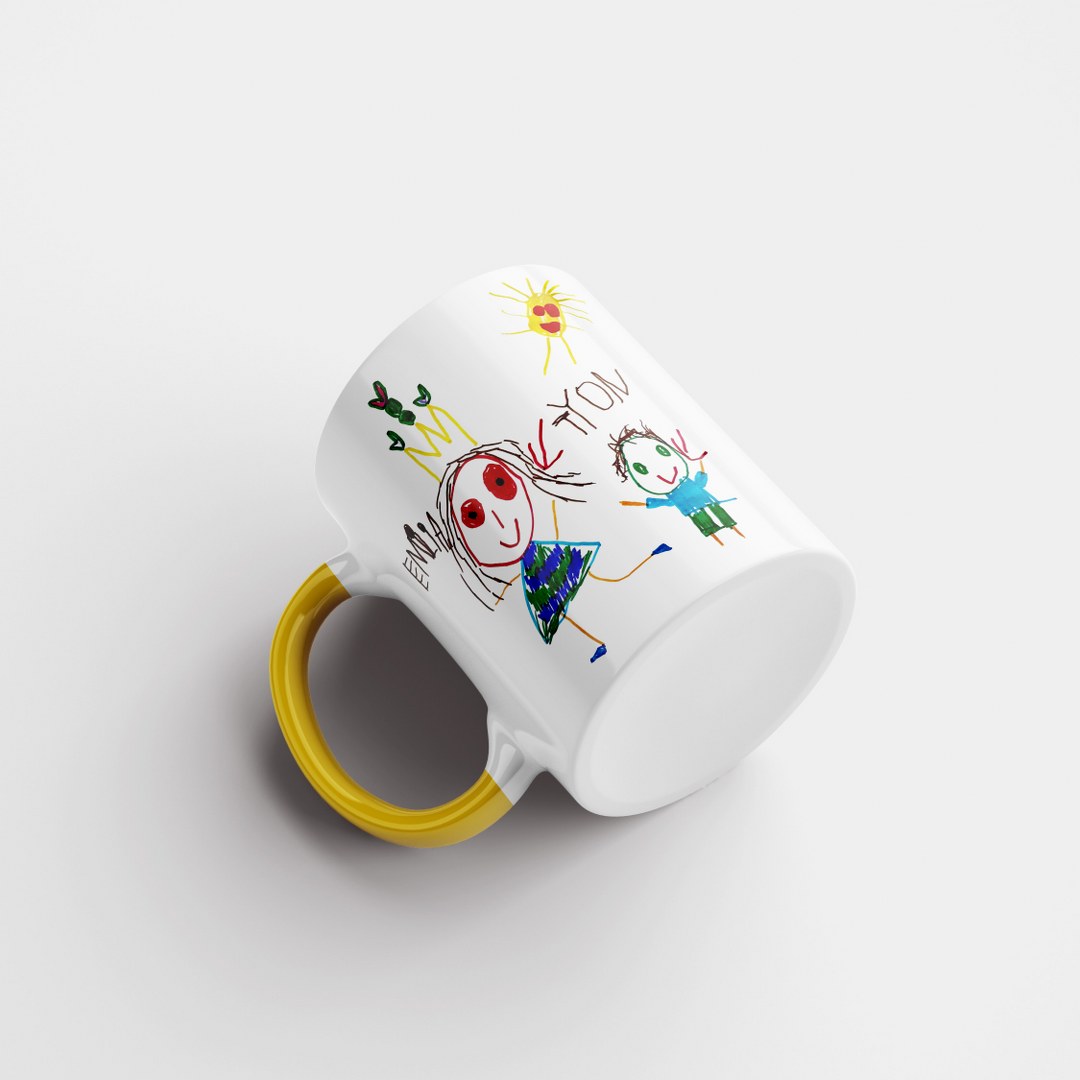 Personalisierte Tasse mit Kinderzeichnung – Emotionales Geschenk mit eigener Zeichnung – Bild 24
