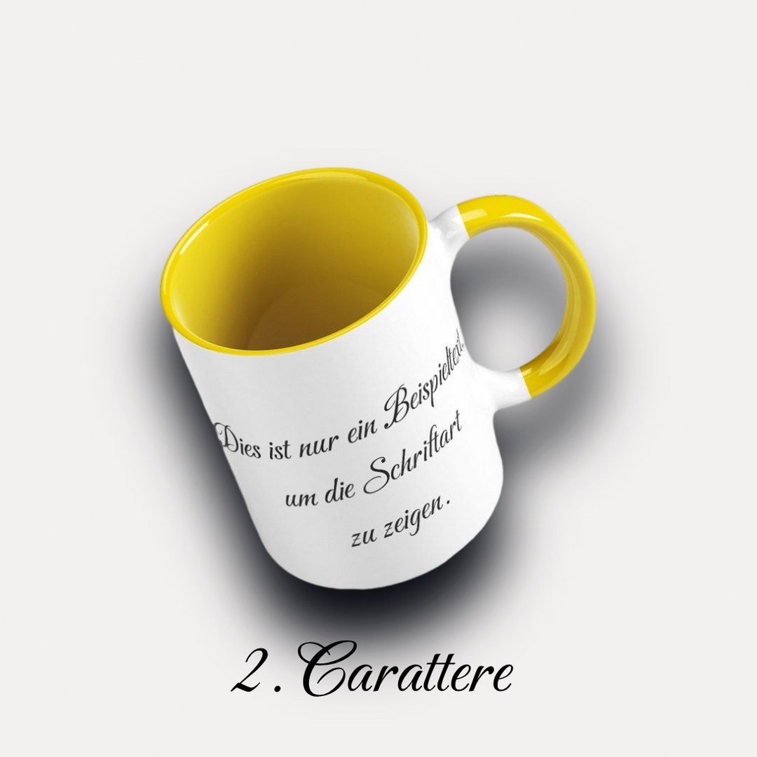 Farbige Tasse mit Ihrem Text – personalisierte Tasse – 6 Farben – stilvolles Geschenk – Bild 9