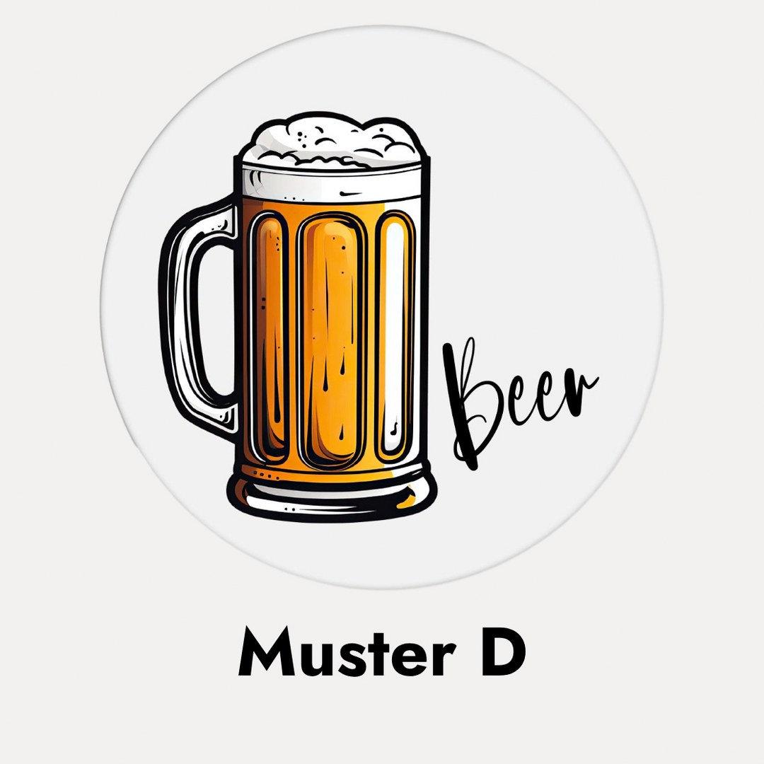 Runde Untersetzer – Drink | Cocktail | Beer | Wine – stilvolle Glasuntersetzer für Getränke – wählbar 1–4 Stück – Bild 11