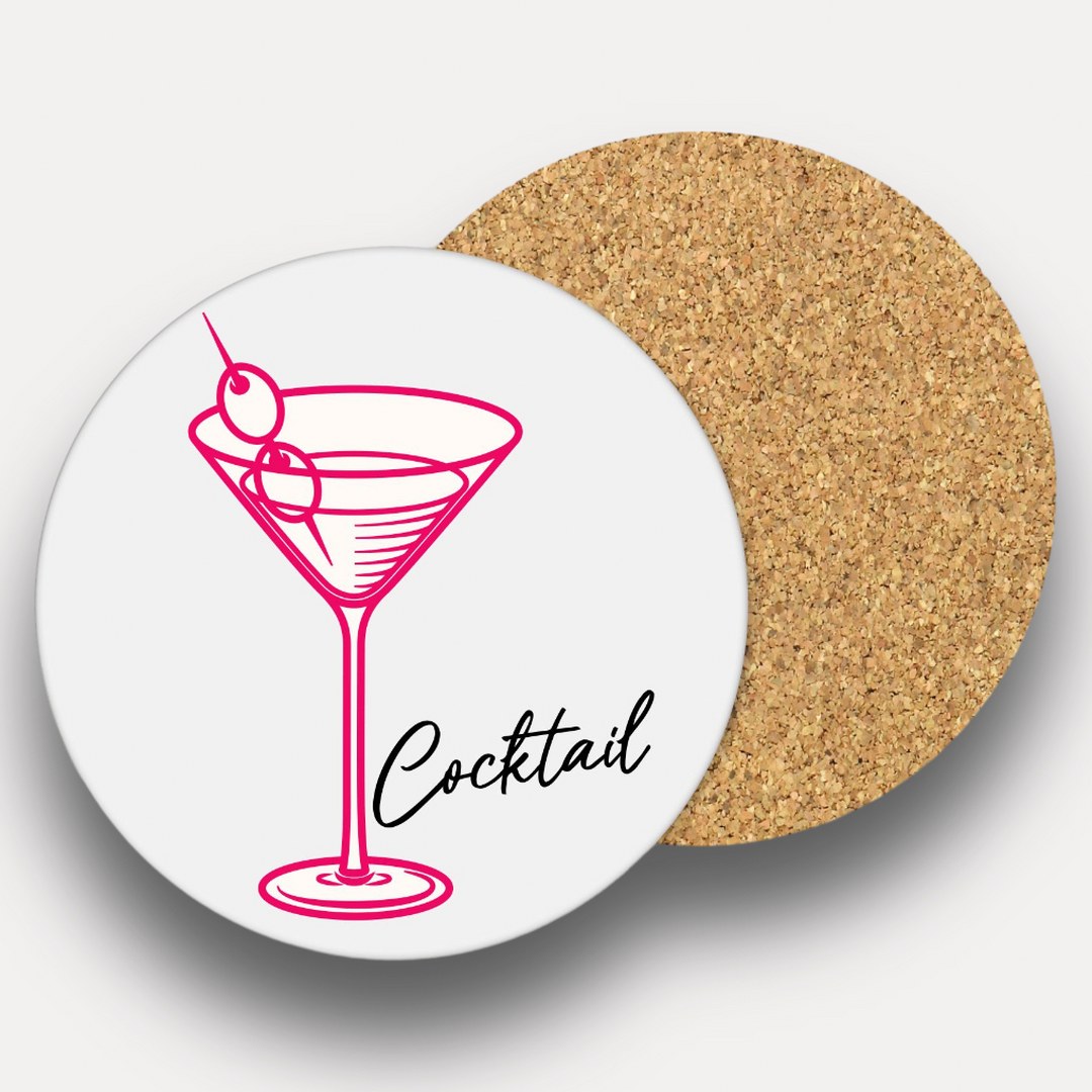 Runde Untersetzer – Drink | Cocktail | Beer | Wine – stilvolle Glasuntersetzer für Getränke – wählbar 1–4 Stück – Bild 10