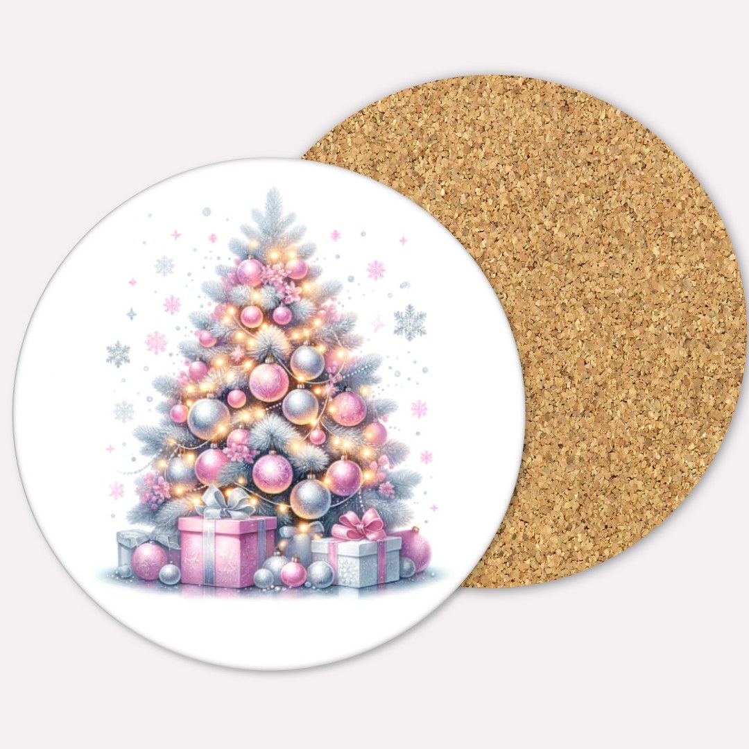 Tassen und Glasuntersetzer – Weihnachtsmotive – stilvolle Untersetzer mit Tannenbäumen – individuell wählbar & kombinierbar – 1–4 Stück – Bild 4