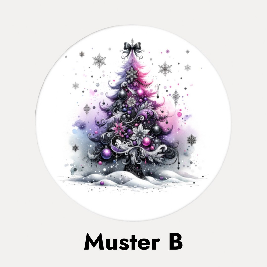 Tassen und Glasuntersetzer – Weihnachtsmotive – stilvolle Untersetzer mit Tannenbäumen – individuell wählbar & kombinierbar – 1–4 Stück – Bild 6