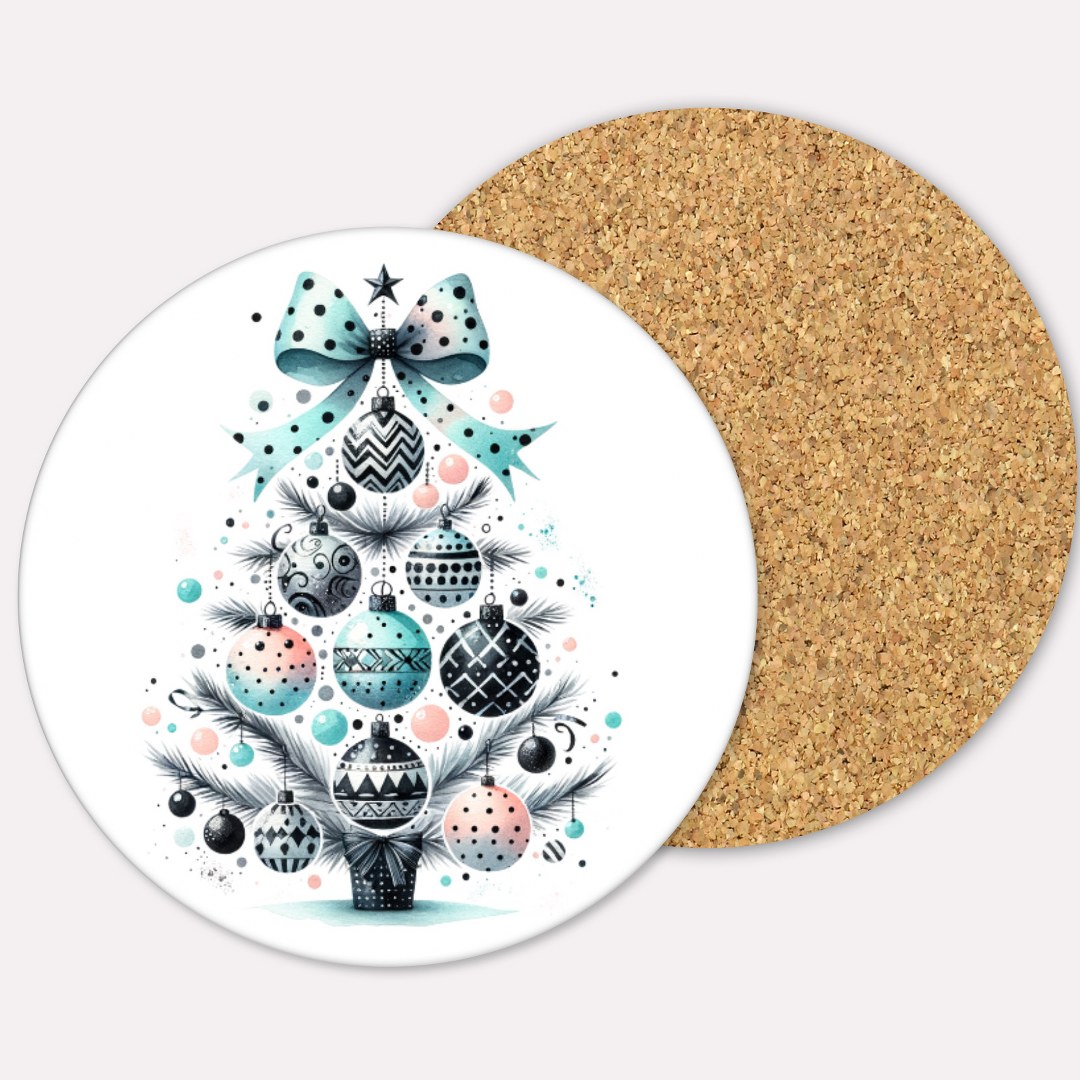 Tassen und Glasuntersetzer – Weihnachtsmotive – stilvolle Untersetzer mit Tannenbäumen – individuell wählbar & kombinierbar – 1–4 Stück – Bild 10